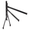 Black Swivel Towel Bar Punch Free Bathroom Towel Rack Wall