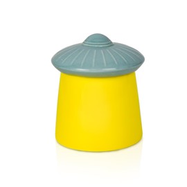 UFO Butter Crock with Water Seal Lid, Ceramic Butter Keeper for Fresh Spreadable Butter, Out of This World Butter Crock for Kitchen Countertop, Fun and Functional Kitchen Decor