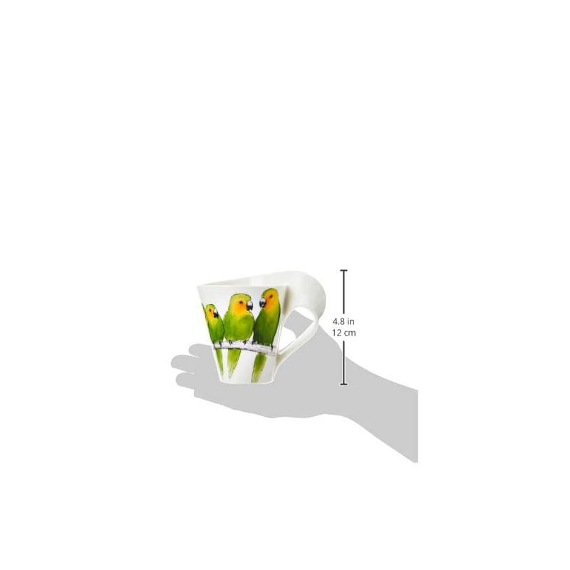 Villeroy und Boch NewWafe Cafè Kaffeebecher (Geschenkkarton), Premium Porzellan, Green,