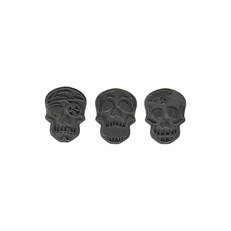 Tovolo Skull Templates Reverse, Dishwasher Safe, Set of 6 Cookie