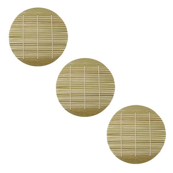 Set of 3 Noodle Plates, Bamboo Sauce, 7.5 inches (19 cm), Restaurants, Inns, Commercial Utensils
