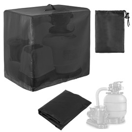 Pool Pump Cover Pump House for Pool Pump Cover Pool Pump Cover Pool Pump Cover Pool Pump Cover Oxford Cloth Full Cover UV-Resistant 100% Waterproof for Pool Pump Sand Filter 84 x 61 x 86 cm