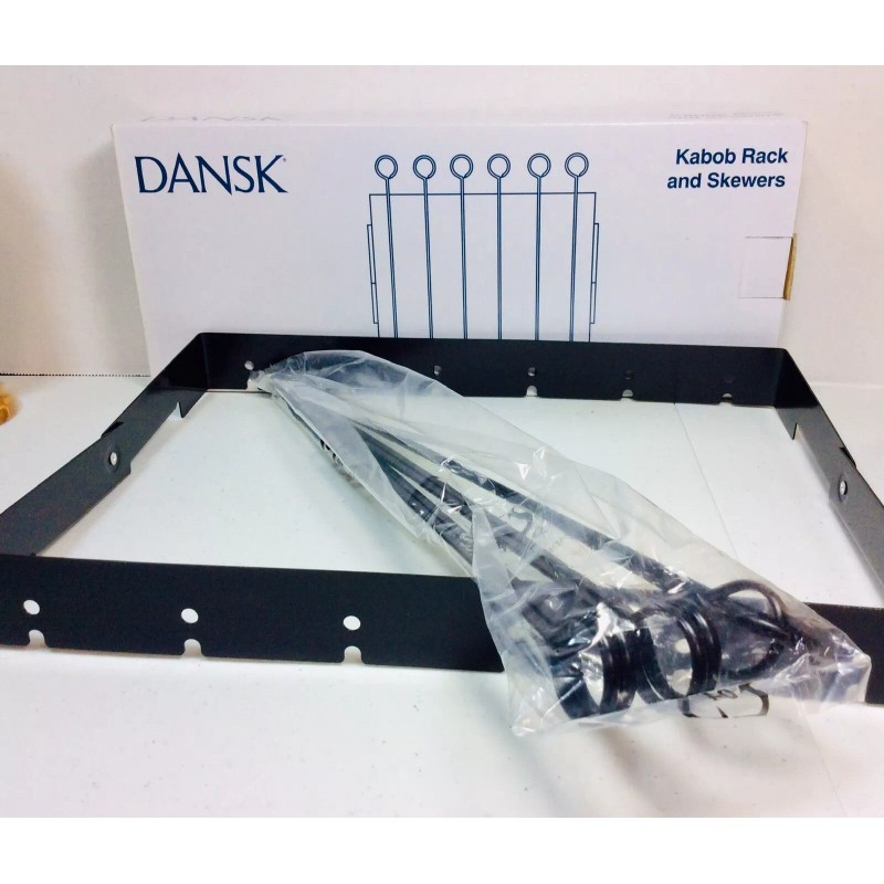 Dansk Kabob Folding Rack With Six 14” Long Skewers For