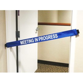 Safety Signs with Magnetic Ends (MEETING IN PROGRESS)