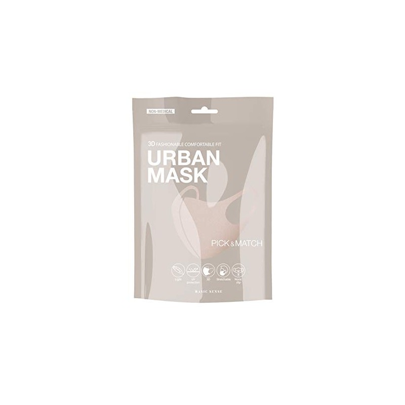 Basic Sense 3D Washable Reusable Thick Reinforced Plain Face Coverings