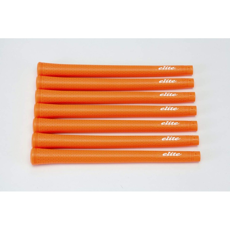 elitegrips TD50C Golf Grips, Set of 7, Wild Orange, No