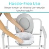 Vive Commode Liners with Absorbent Pads - Portable Toilet Bedside
