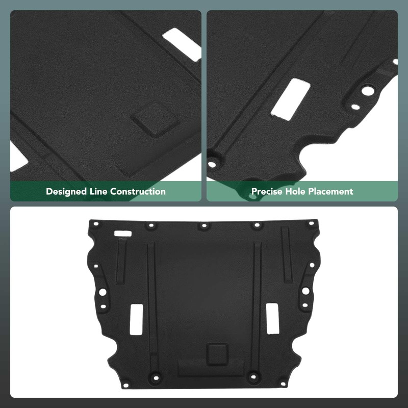 YHTAUTO Front Lower Engine Splash Shield Compatible with Ford Fusion,