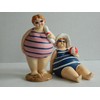 Quay Traders SEASIDE FAT PLUMP LADIES IN BATHING COSTUMES NAUTICAL