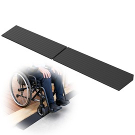 Nuvium 1 Inch Rubber Threshold Ramps for Doorways, 2 PCS
