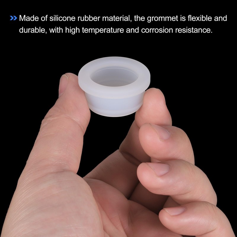 sourcing map 2Pcs Snap Rubber Grommet Hole Plug Mount Dia