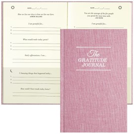 PUKYO The Gratitude Journal, manifestation journal, Daily Journal with Prompts for Affirmation, Happiness, Mindfulness, Positivity, Wellness, Undated Journal for Women & Men(8.5 * 5.5 inches)