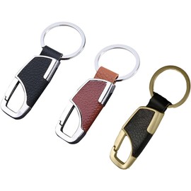 Llavero con anillo para llaves, Llavero Elegante para automóvil, paquete de 3 llaveros para automóvil, Llavero de Acero Inoxidable con anillo, llavero para auto, Regalos para Mujer y Hombre