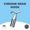 Window Pole Hook (Head Only), Compatible with Telescopic Pole, Suitable