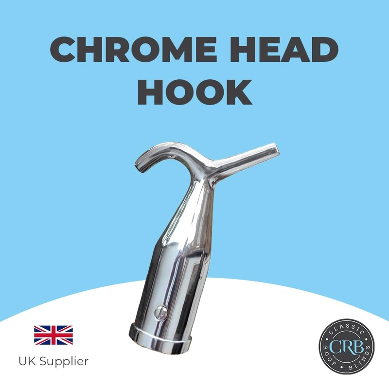 Window Pole Hook (Head Only), Compatible with Telescopic Pole, Suitable