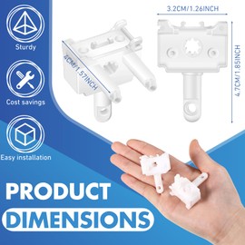 Vercraft 2 Pcs Vertical Blind Wand Control Replacement Vertical Blinds Repair Accessories White Window Blinds Replacement Parts