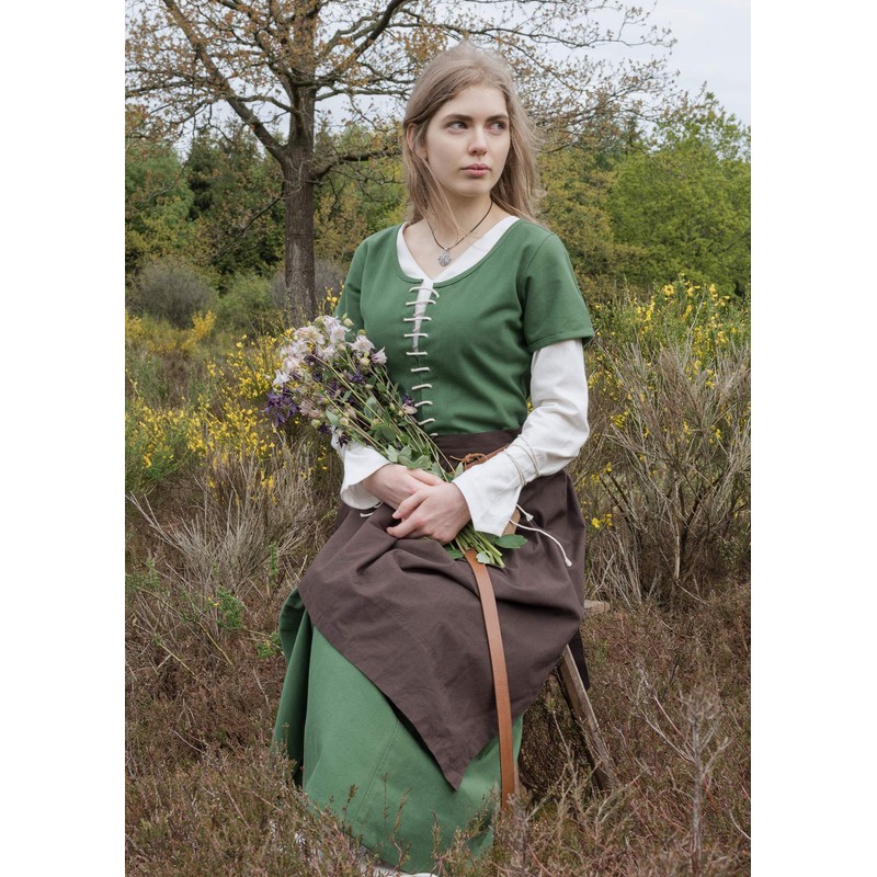 Battle-Merchant Long Medieval Cotton Apron for Medieval Viking LARP or