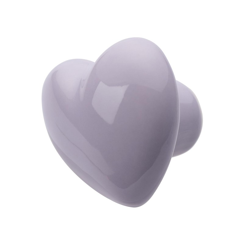 6Pcs Furniture Ceramic Knobs Heart Shape Ceramic Cupboard Drawer Knobs