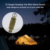 AIXXCUVQ Safety With Trip Wire Alarm For Outdoor Adventures Portable