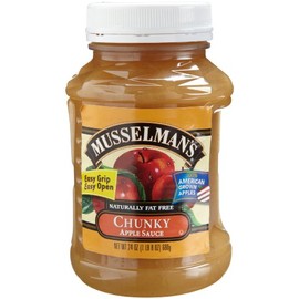 Musselman's Chunky Applesauce, 24-Ounce Plastic Jars (Pack of 6)