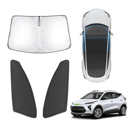 Karltys Reflective Windshield Sunshade for 2022-2025 Chevy Bolt EUV (NOT for Bolt EV), 3-Pack Front and Side Window Cover for Bolt EUV Windshield Sun Shade Foldable Sun Visor Protector