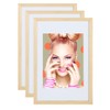 IDEAL TREND Set of 3 Wooden Picture Frames Lifestyle Plexi