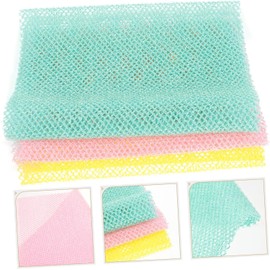 Tira Exfoliante Larga MERRYHAPY Red de Baño 3 Piezas para Espalda y Cuerpo