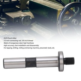 1/2in 3/8 -Zoll -Bohrer -Chuck -Arbor -Adapter, Manganstahlverbindungsstange mit Schraube für Drehmaschinenmaschine mit 24 Mm Durchmesser 1/2 Schaft