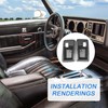 JDMSPEED Door Handle Style Interior Bezel Cup Set Replacement for