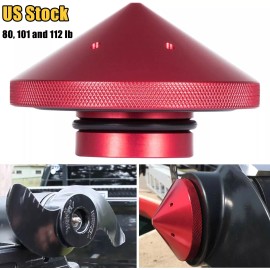 Camoo Red Eliminator Trolling Motor Prop Nut For MinnKota 80, 101 and 112 lb, Aluminum
