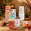 60 Pcs Christmas Paper Cups Disposable, 9 oz Xmas Coffee
