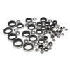 37Pcs Fishing Rod Guides Top Tip Ring Telescopic Surf Casting