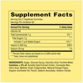 Spring Valley Extra Strength Vitamin C, 500 mg Vegetarian Gummies, 120 Count + Better Guide Vitamins Supplements Book Free Cannot BE Sold Separately