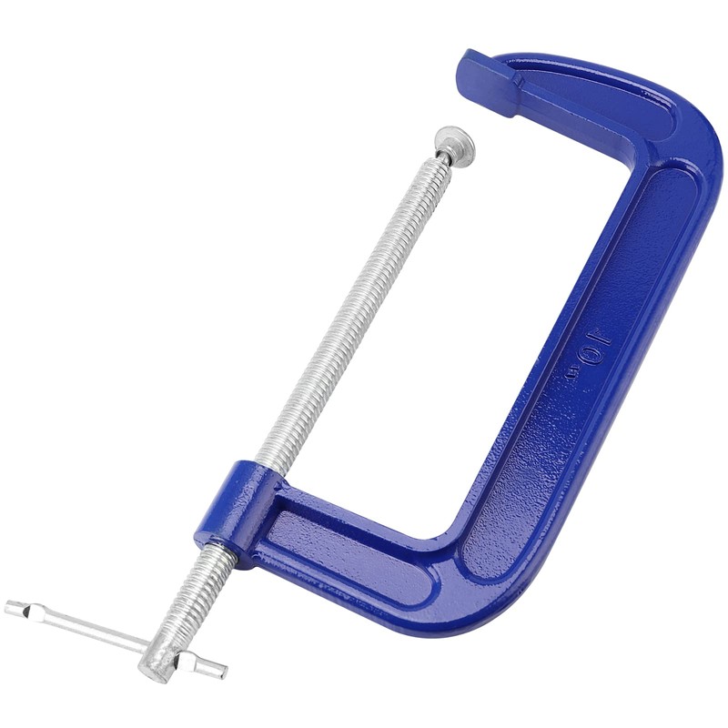 SINJEUN 3 Pack 10 Inch C-Clamp, Cast Iron C-Clamp Heavy