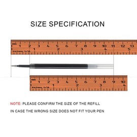 Idcrea 24 Gel Ink Pen Refills Black Ink 0.5mm Needle Fine Point for Retractable Click Pens Compatible with Tul Mu G2 UIXJODO FIOVER