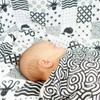 MuslinZ Newborn Sensory Muslin squares in Black and White for