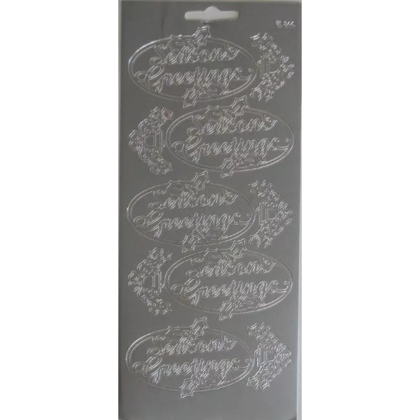 JEJE Produkts Outline Sticker - Seasons Greetings in Ovals -
