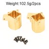 ZXYRC Brass Front Rear Steering Knuckle C Hub Counter Weight