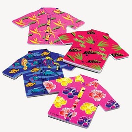 US Toy Assorted Hawaiian Tropical Shirt Theme Notebook Memo Pads Novelty (1 Dozen)