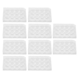 10pcs Culture Plate Thickness Uniform Highly Transparent Tissue Culture Plate with Lid for Laboratory Biology Room 12 Well