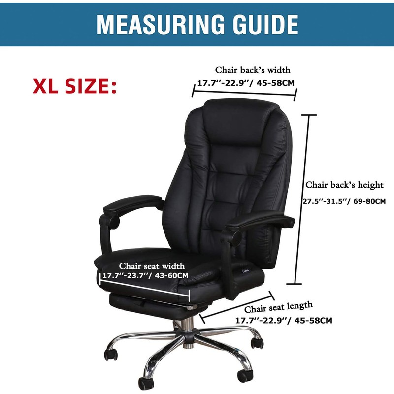 Funda elástica de terciopelo para silla de oficina con reposabrazos,