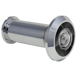 Nuk3y 220 Degree Wide Angle Heavy Duty Door Viewer (1 Pack, Chrome)