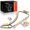A-Premium 8PCS Engine Timing Chain Kit W/Tensioner & Guide Compatible