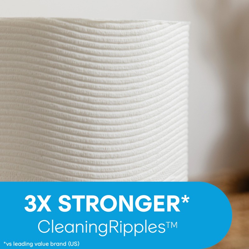 Cottonelle Ultra Clean Toilet Paper with Active CleaningRipples Texture, Strong