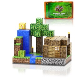 Magnetic Blocks Building Toys,107 PCS Magnetic Building Blocks,Magnets Cubes Garden Set,Toddler STEM Sensory Construction Toys 3 4 5 6 7 Girls Boys Christmas Birthday Gifts for 3+ Years Old Kids