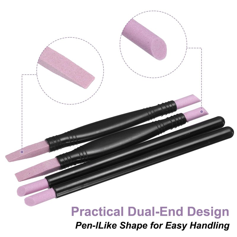 sourcing map 6pcs Pumice Stone Nail File, Pumice Nail Polishing
