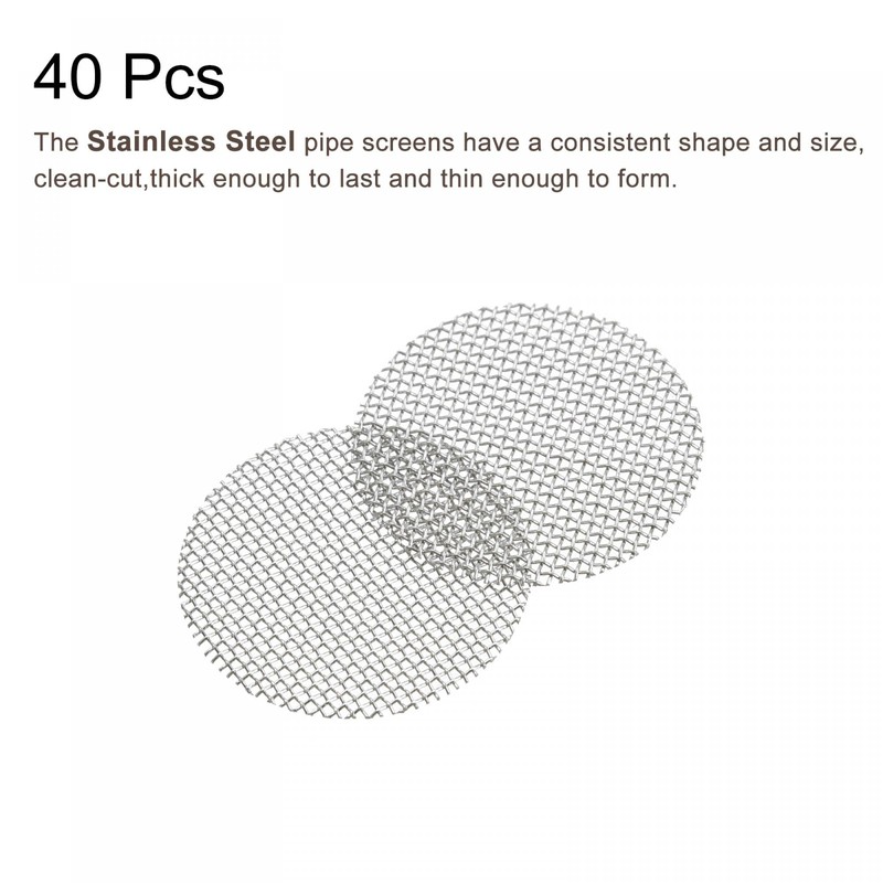 sourcing map Pipe Screen Stainless Steel Screens, 1/2 Inch (12.7mm)