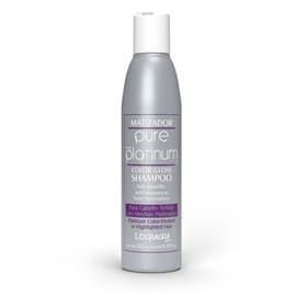 Loquay Pure Platinum Shampoo Matizador, Color Gloss, Anti-Amarillo, Tono Neutralizador, Líquido, 250 ml