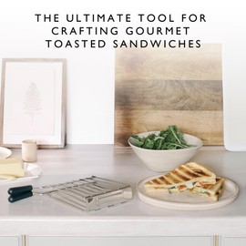 Dualit Lite Sandwich Cage for Dualit Toasters | 2 Pack | Toaster Accessory | Toastie Maker for Toasters | Make the perfect toastie at home in your toaster | Sandwich Cage With Drip Tray | 00510