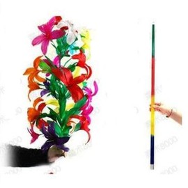 ZQION Stage Tools, Stage Magic, Four Colors Rainbow Sticks Turn into Large Bouquet